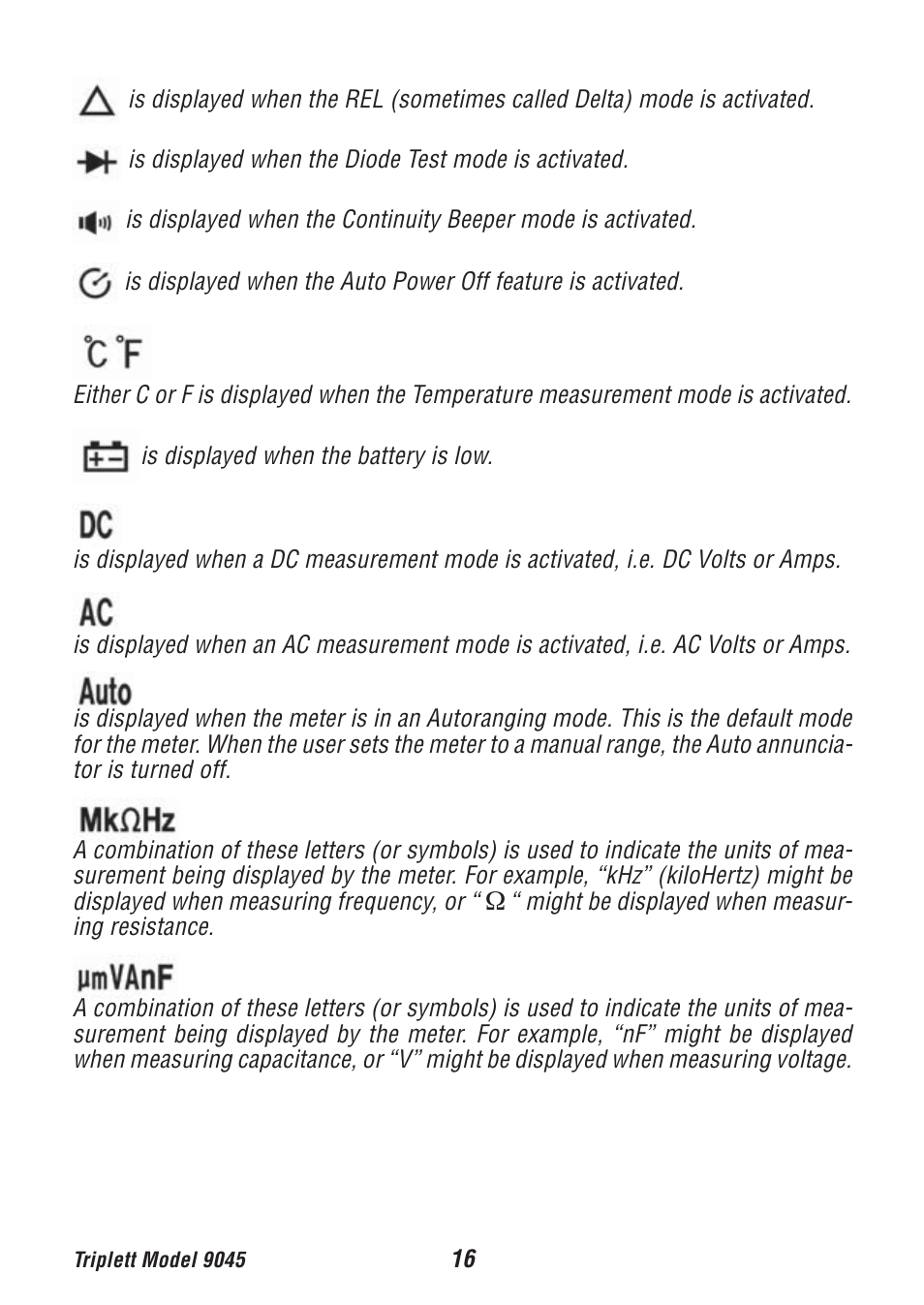 Triplett 9045 User Manual | Page 16 / 36