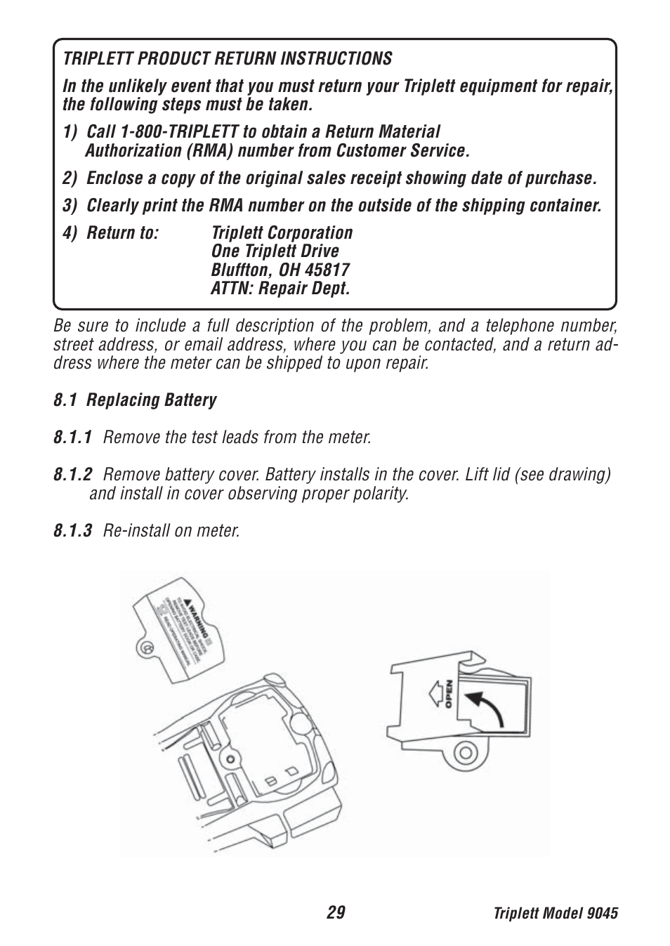 Triplett 9045 User Manual | Page 29 / 36