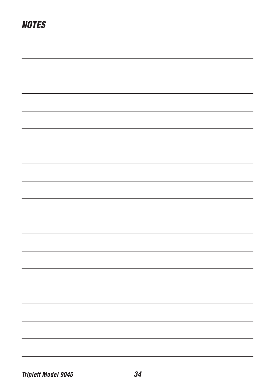 Triplett 9045 User Manual | Page 34 / 36
