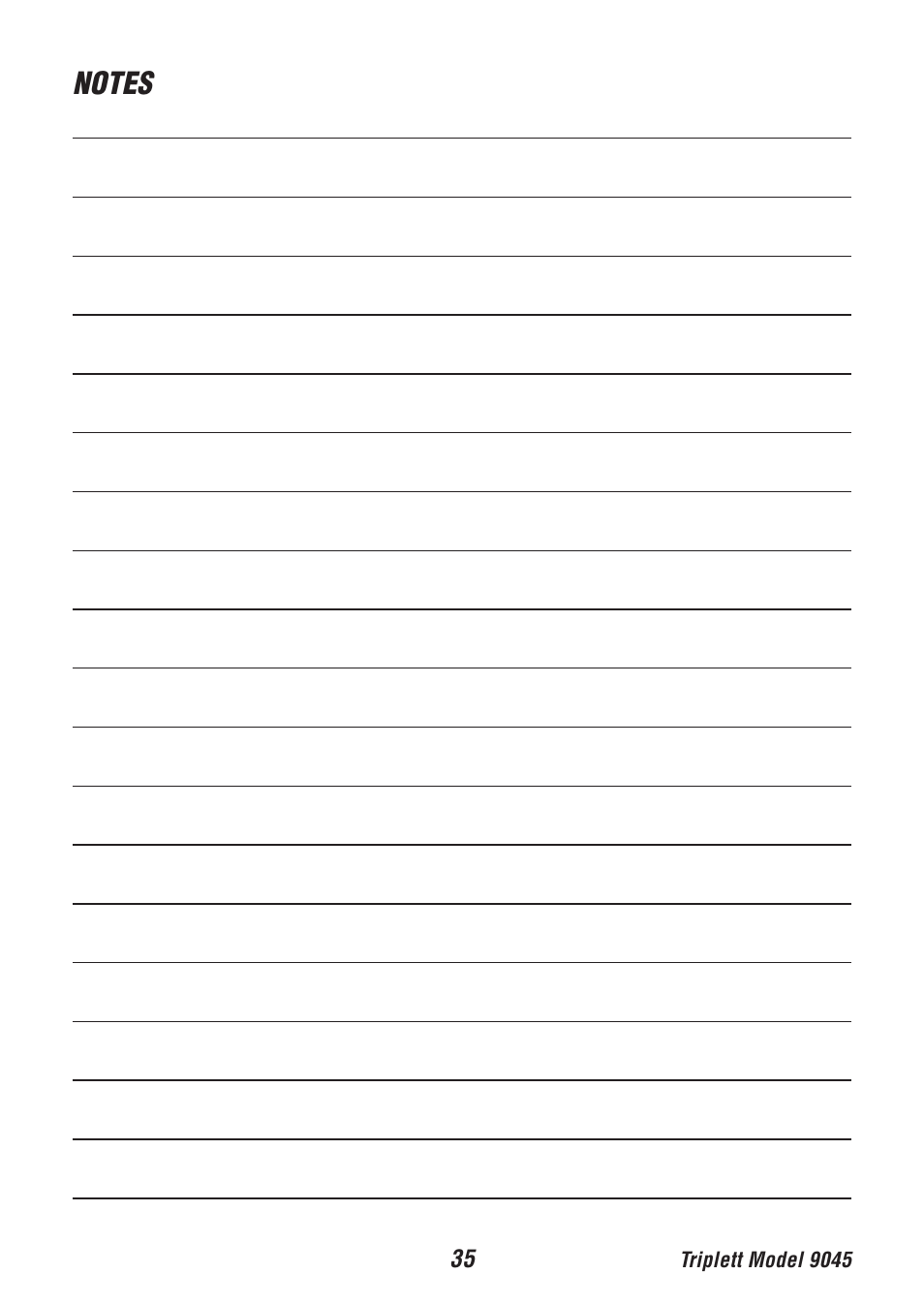 Triplett 9045 User Manual | Page 35 / 36