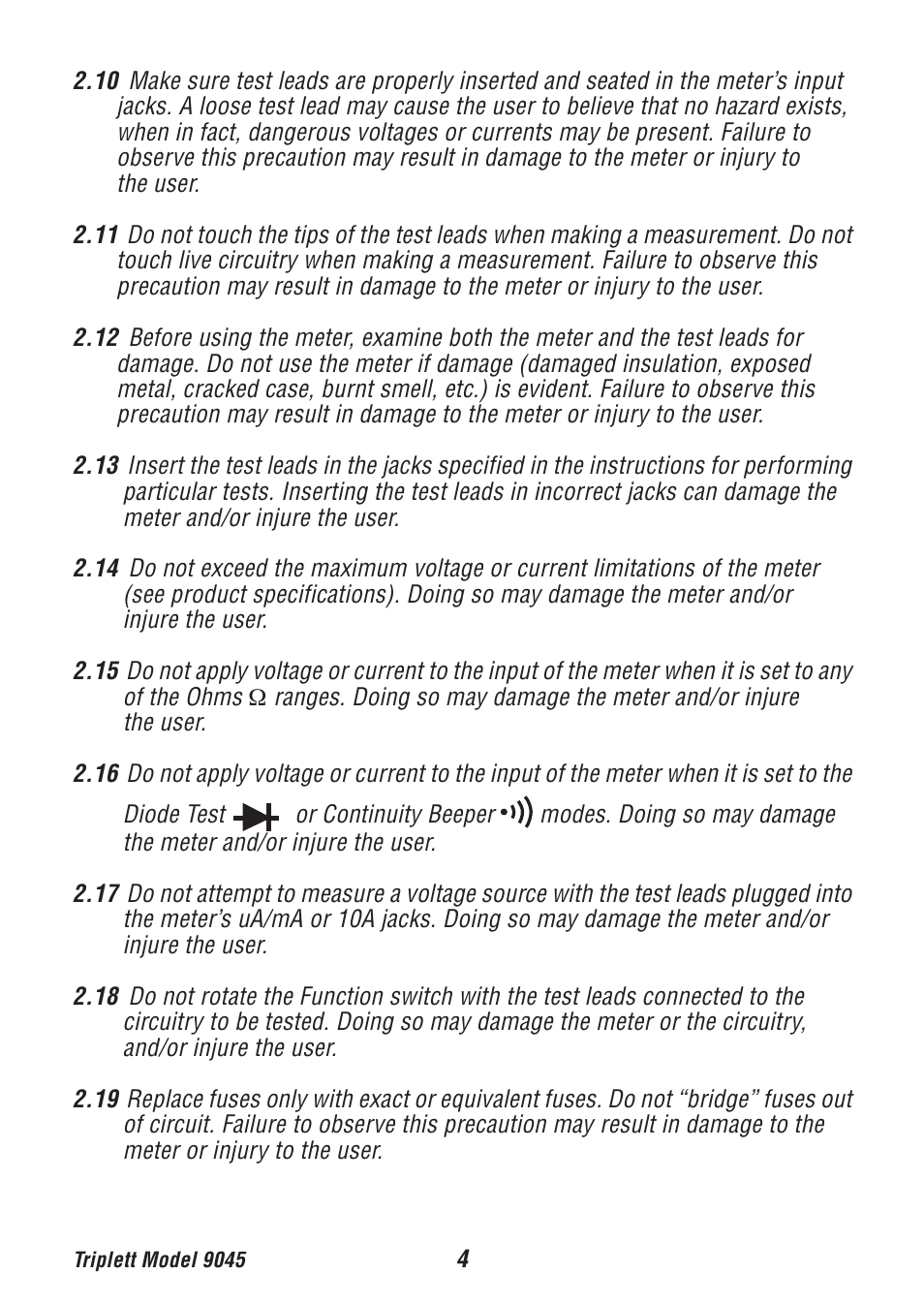 Triplett 9045 User Manual | Page 4 / 36