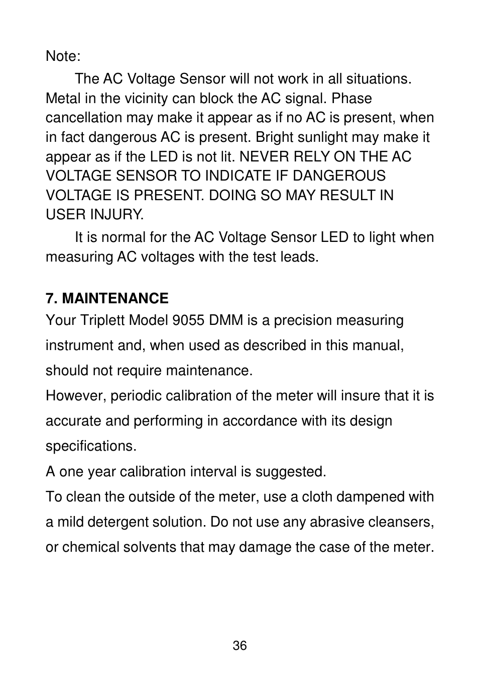 Triplett 9055 User Manual | Page 38 / 44