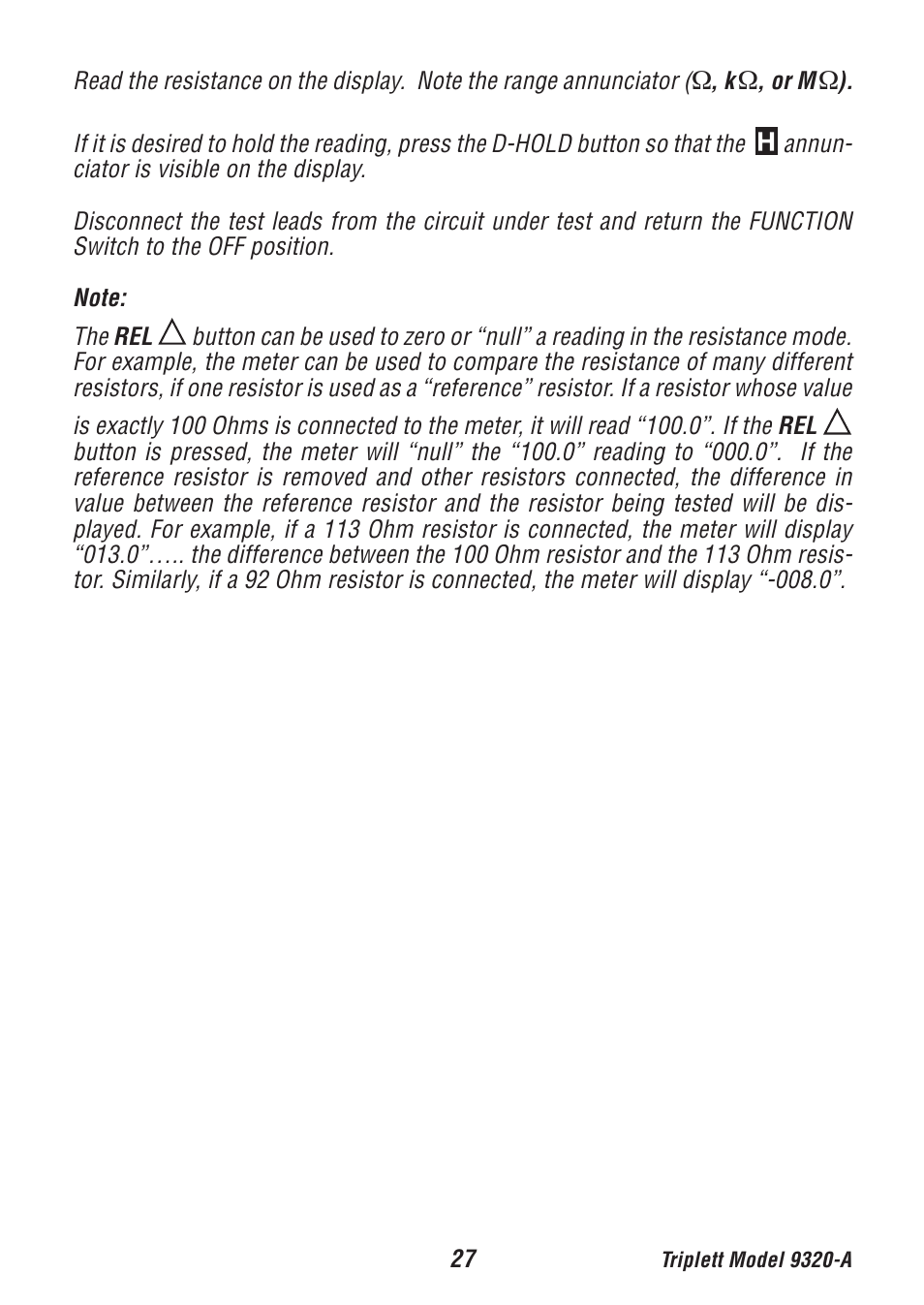 Triplett 9320-A User Manual | Page 28 / 37