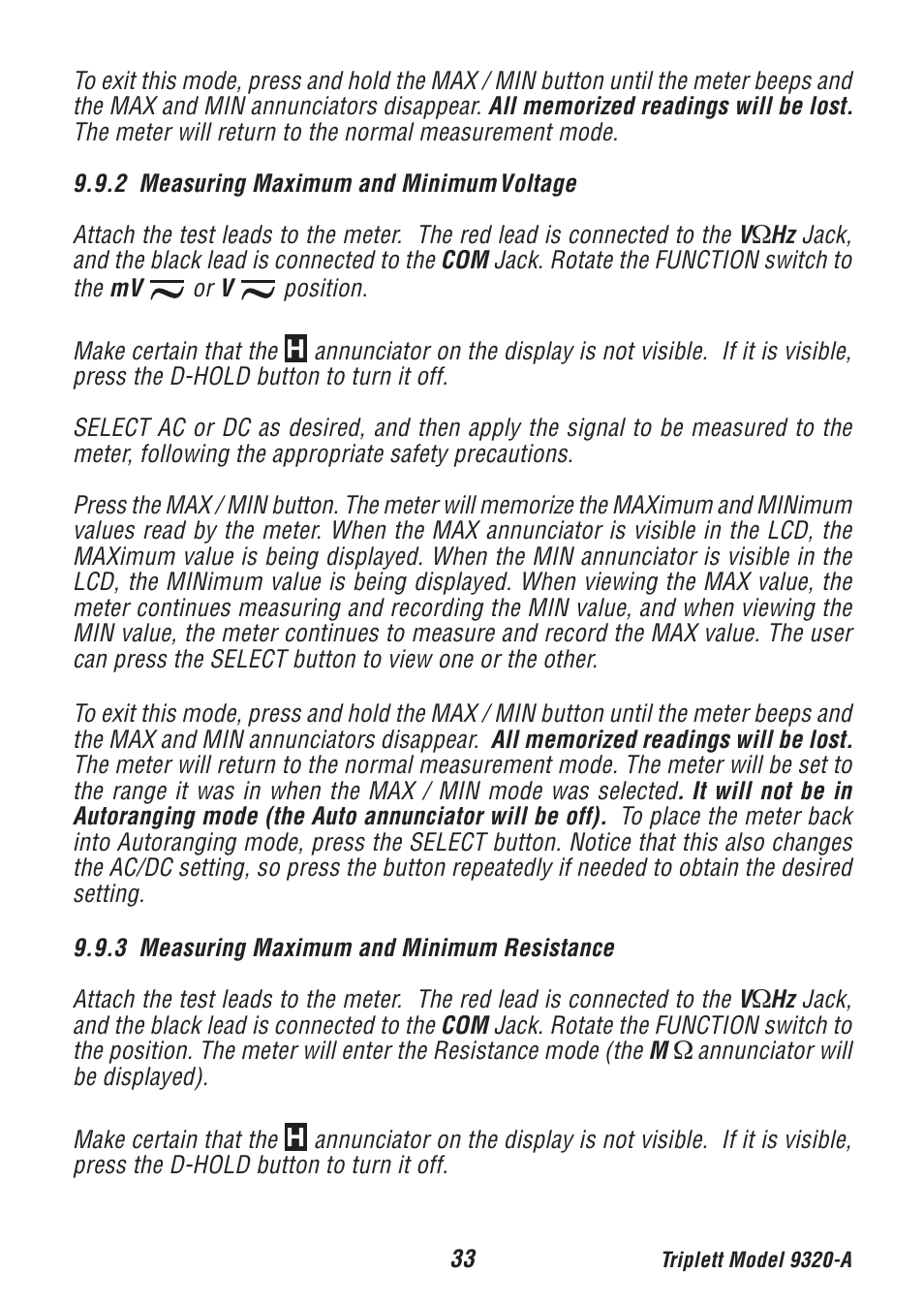 Triplett 9320-A User Manual | Page 34 / 37