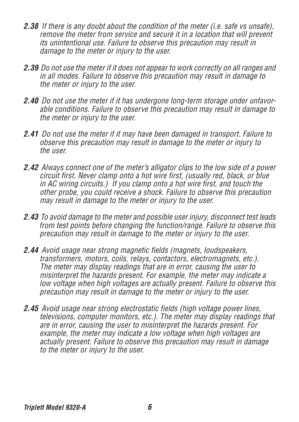 Triplett 9320-A User Manual | Page 7 / 37