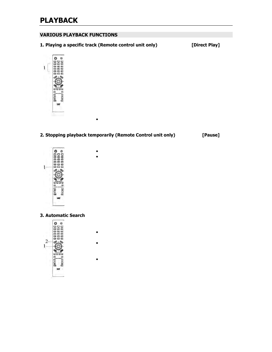 Playback | Cary Audio Design CARY AUDIO CD 306 SACD User Manual | Page 18 / 26