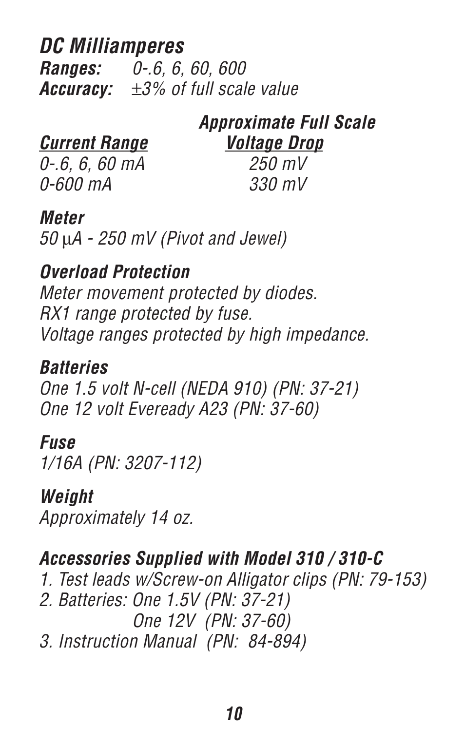 310 type 9_12 | Triplett 310 User Manual | Page 12 / 34