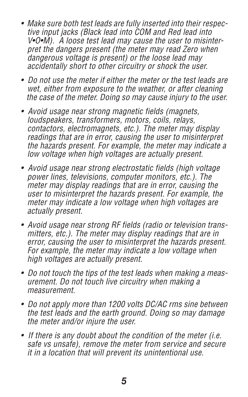 Triplett 310-TEL User Manual | Page 5 / 32