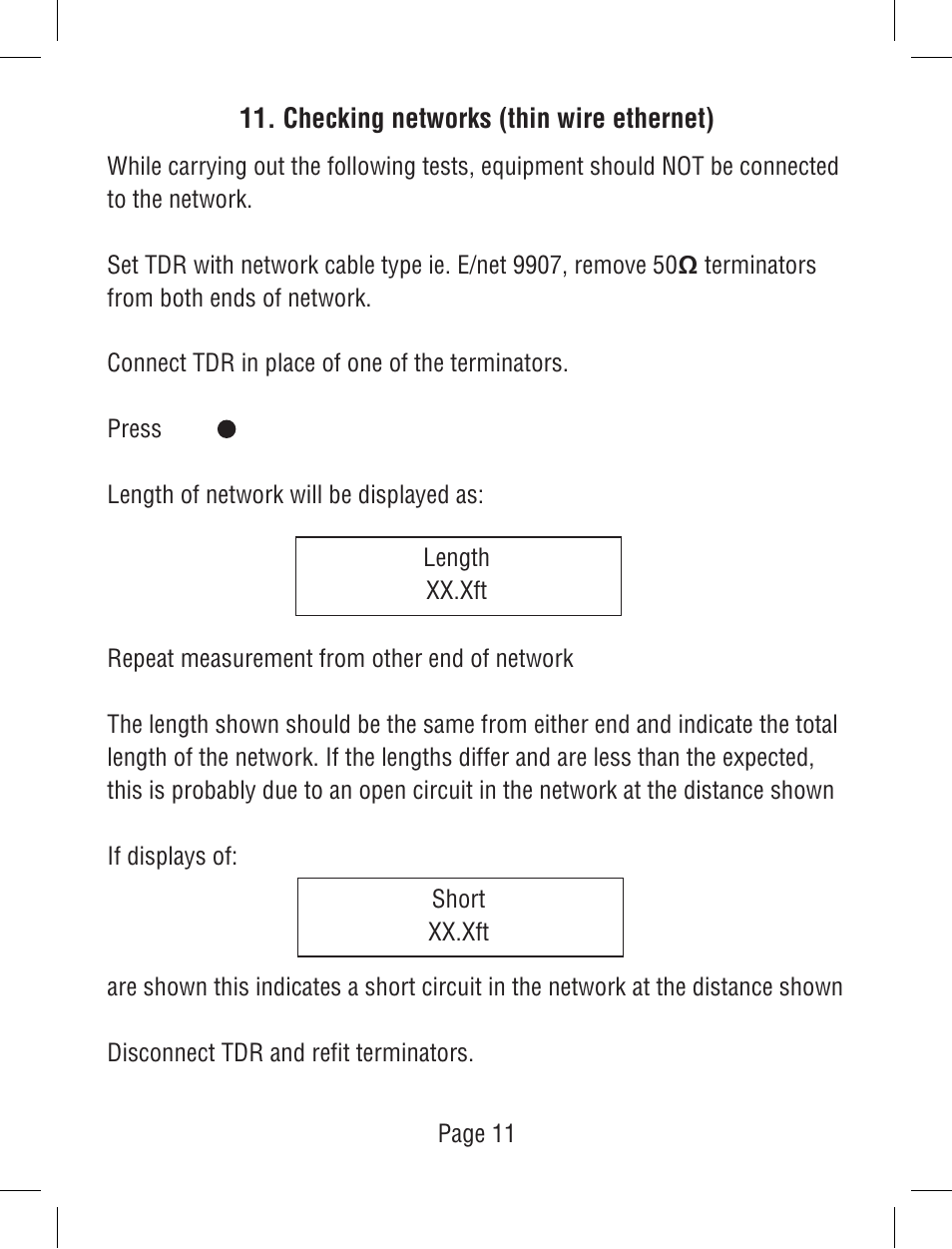 Triplett TDR User Manual | Page 12 / 21