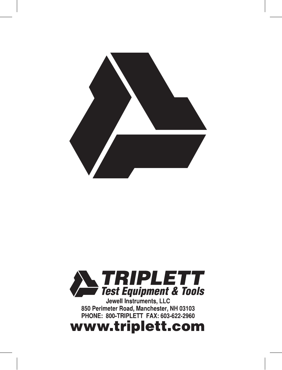 Triplett | Triplett TDR User Manual | Page 21 / 21