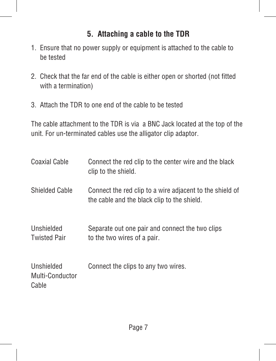 Triplett TDR User Manual | Page 8 / 21