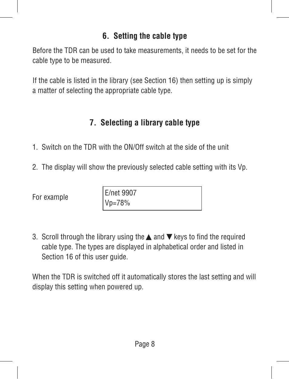 Triplett TDR User Manual | Page 9 / 21