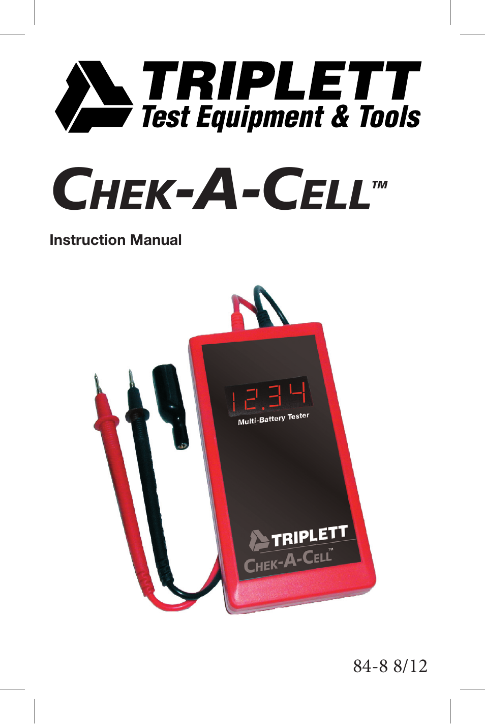 Triplett Chek-A-Cell – PN: 3276 User Manual | 4 pages