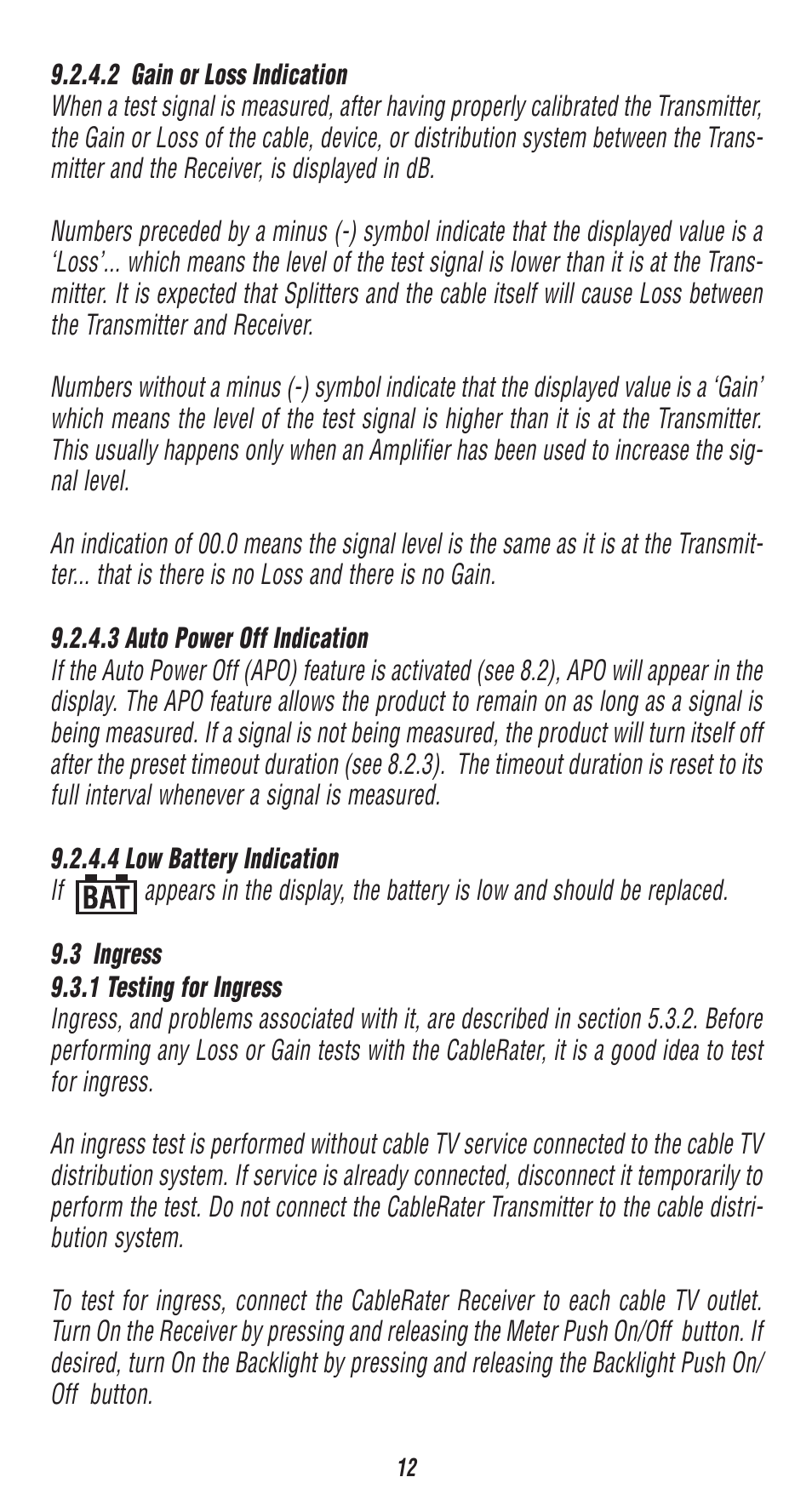 Triplett CableRater- PN: 3279 User Manual | Page 12 / 28