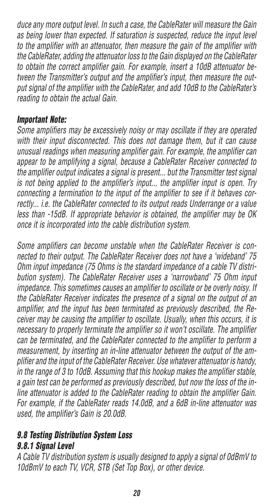 Triplett CableRater- PN: 3279 User Manual | Page 20 / 28