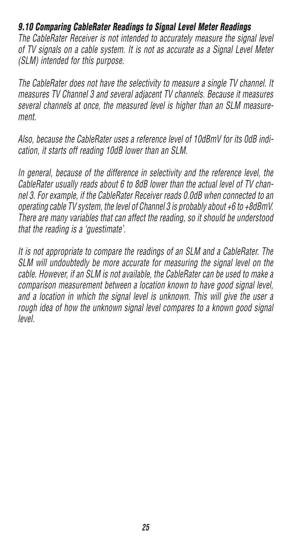 Triplett CableRater- PN: 3279 User Manual | Page 25 / 28