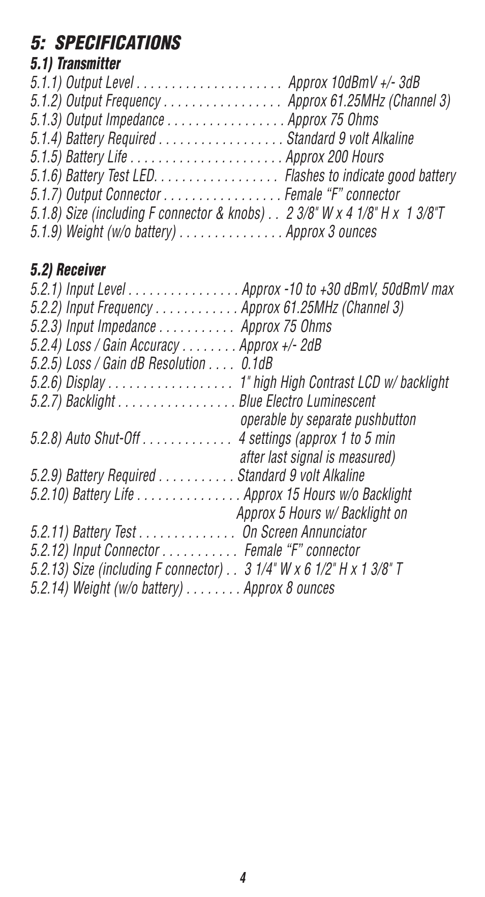 Triplett CableRater- PN: 3279 User Manual | Page 4 / 28