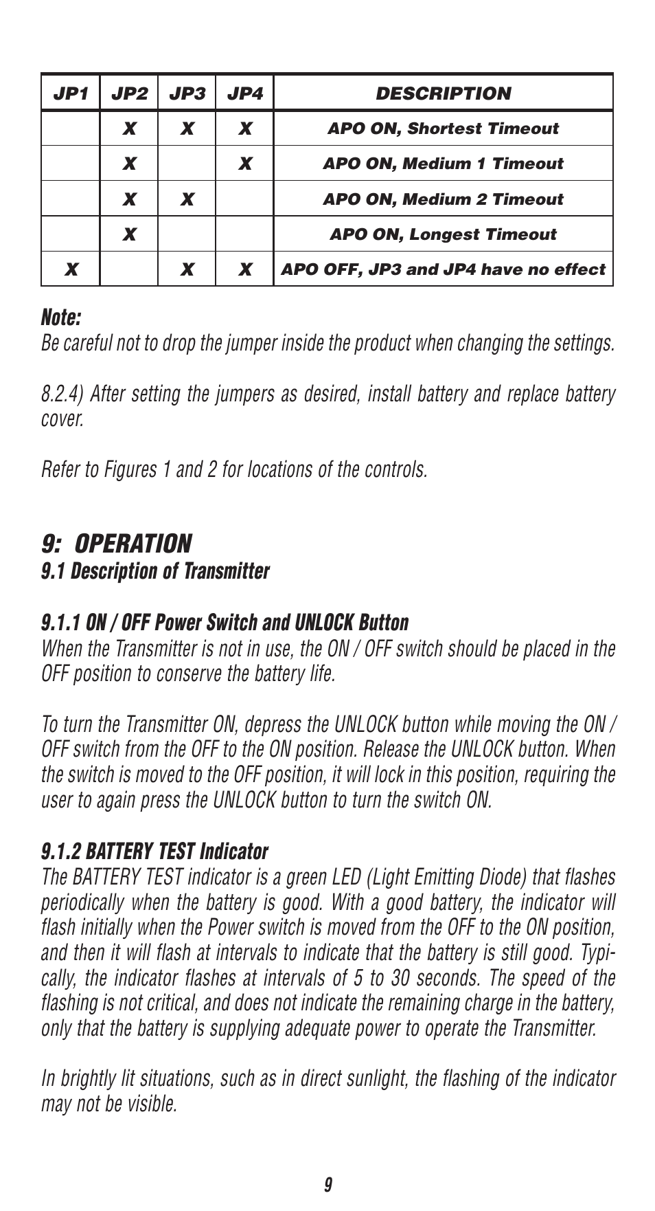 Operation | Triplett CableRater- PN: 3279 User Manual | Page 9 / 28