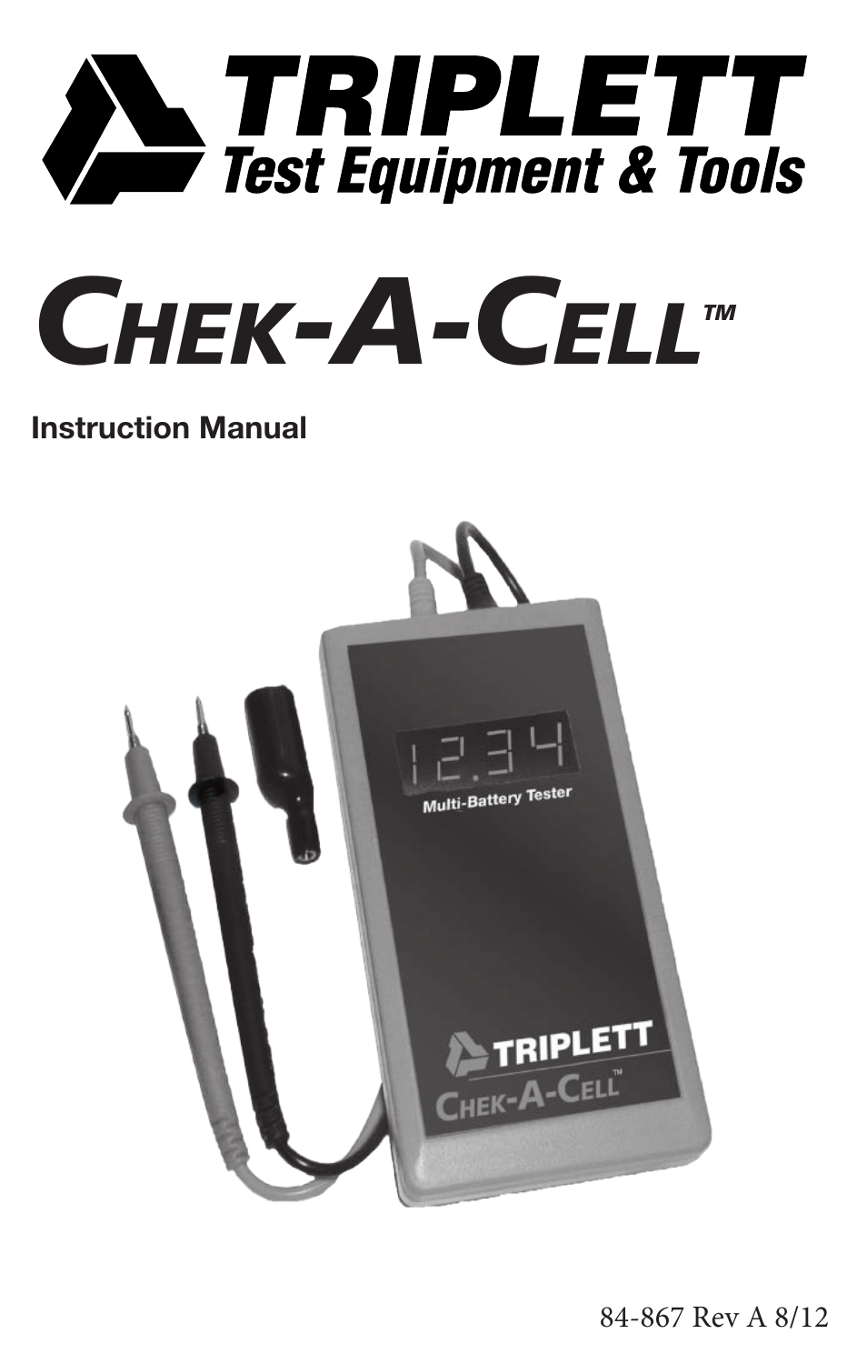 Triplett Chek-A-Cell – PN: 3276 User Manual | 8 pages