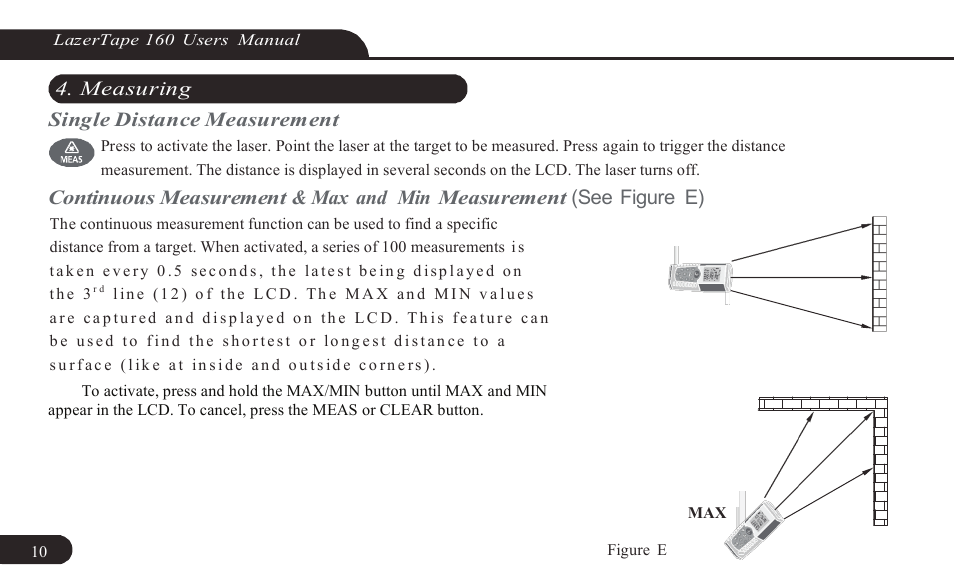 Triplett LazerTape 160 – PN: TLT-160 User Manual | Page 10 / 21