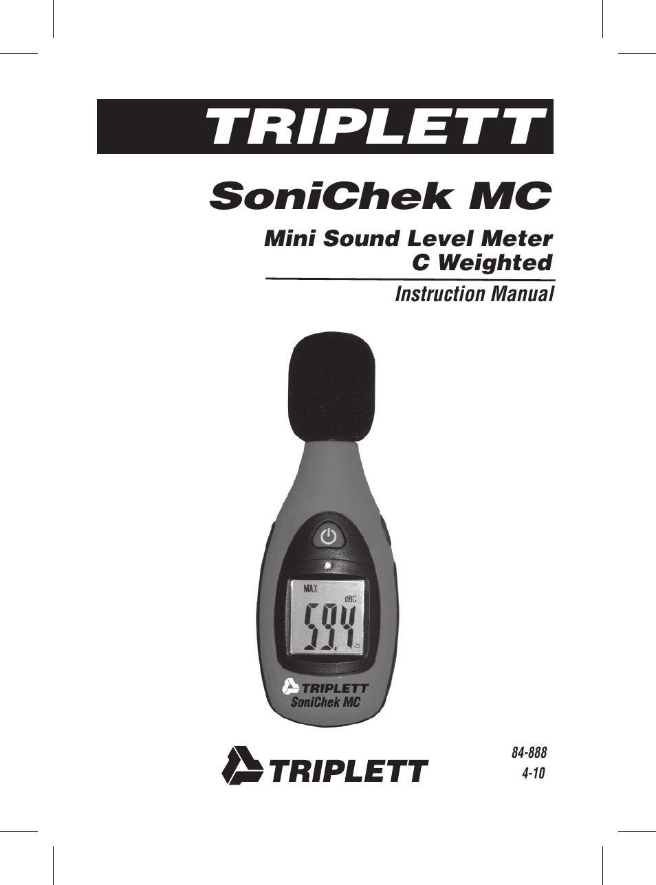 Triplett SoniChek – PN: TSC-MC1 User Manual | 15 pages