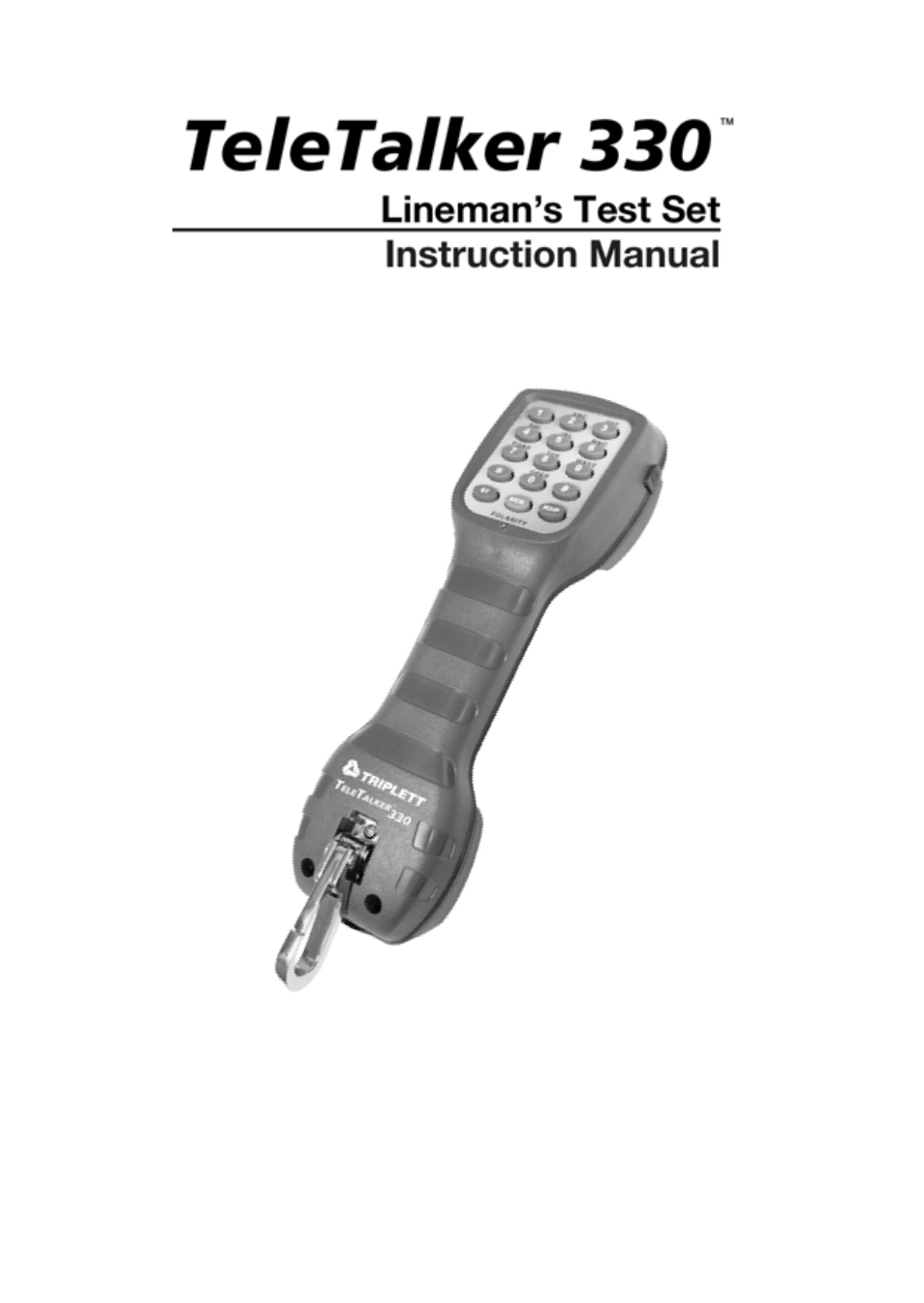 Triplett TeleTalker 330 – PN: 3330 User Manual | 13 pages