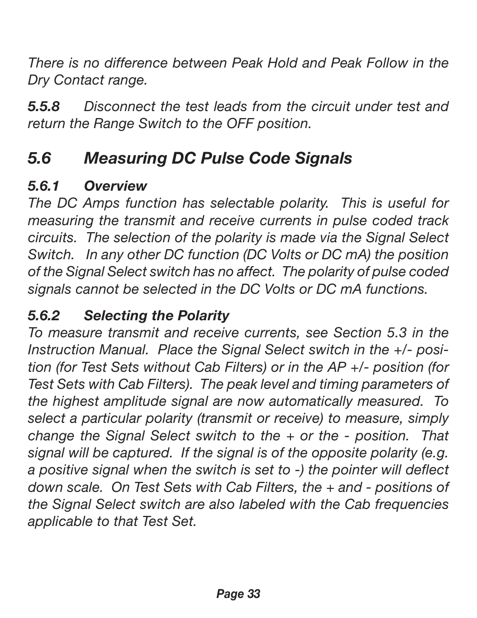 6 measuring dc pulse code signals | Triplett 2000 User Manual | Page 33 / 48