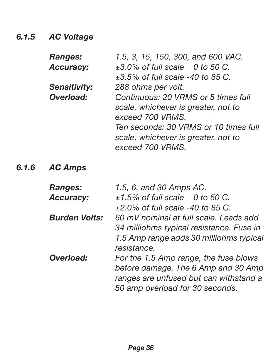 Triplett 2000 User Manual | Page 36 / 48