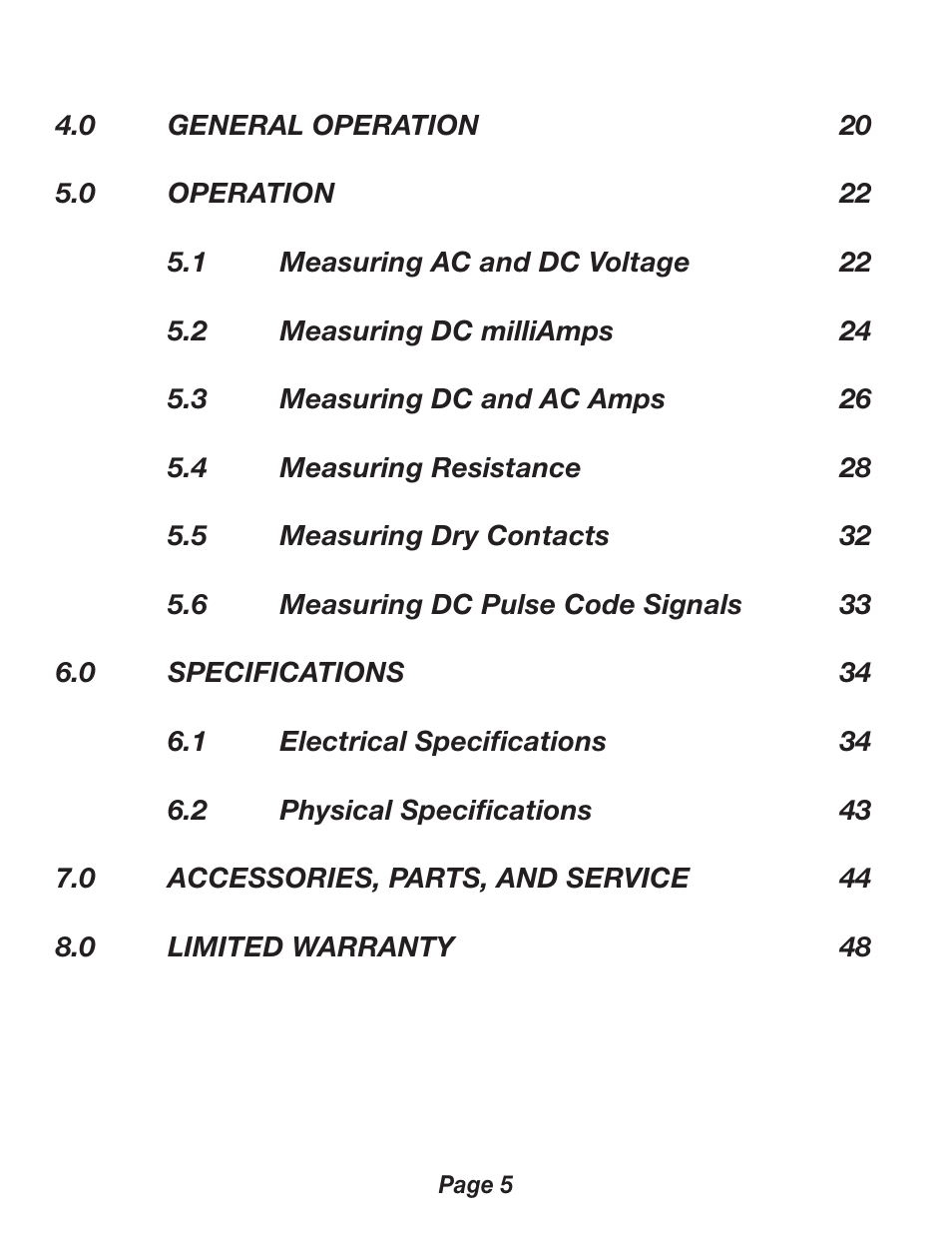 Triplett 2000 User Manual | Page 5 / 48