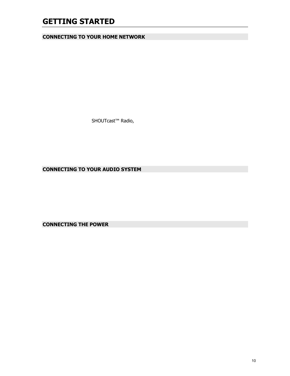 Getting started | Cary Audio Design MS-1 User Manual | Page 11 / 63