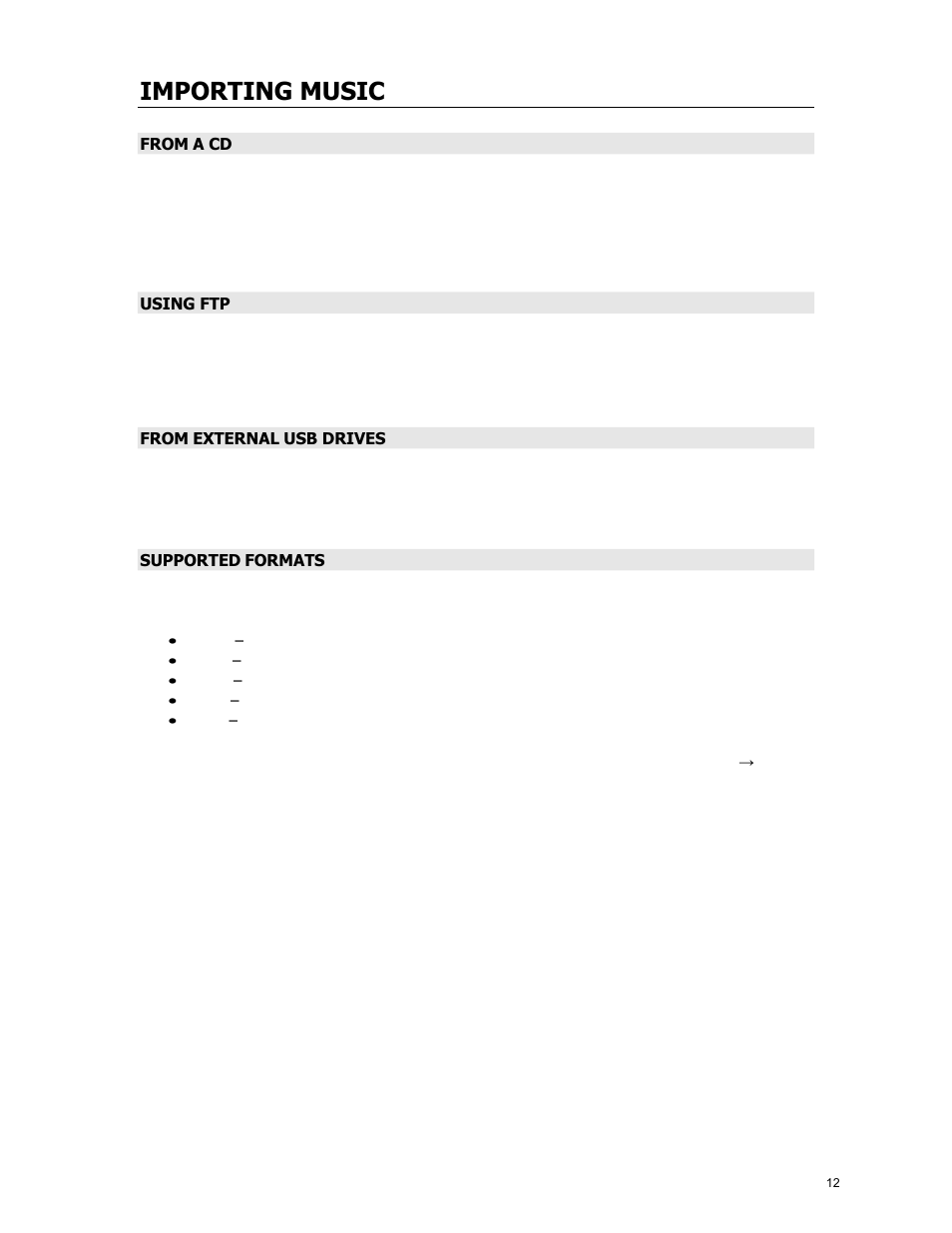 Importing music | Cary Audio Design MS-1 User Manual | Page 13 / 63