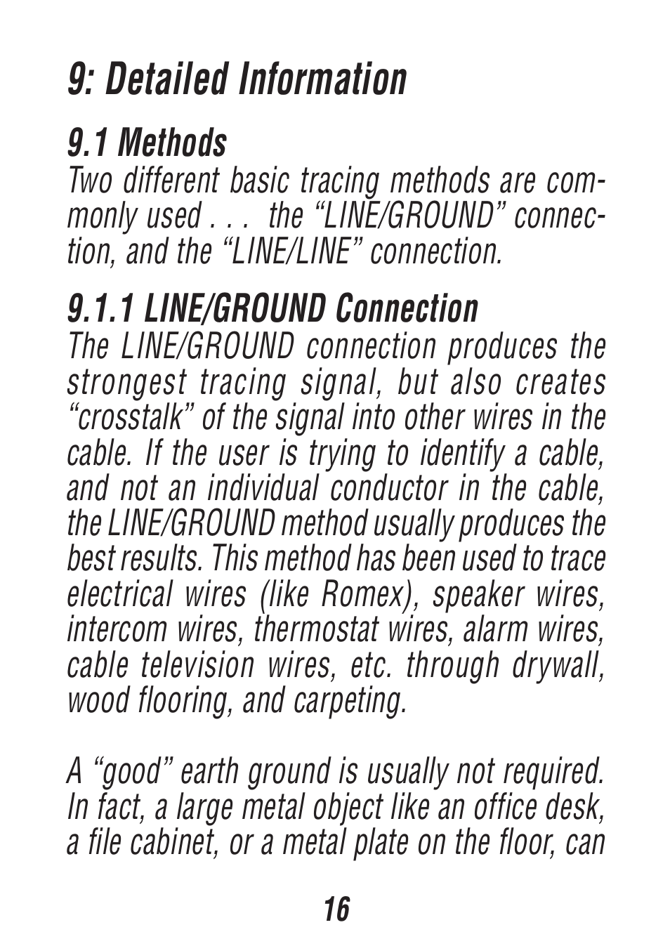 Detailed information | Triplett Fox & Hound Jr. – PN: 3375 User Manual | Page 16 / 36