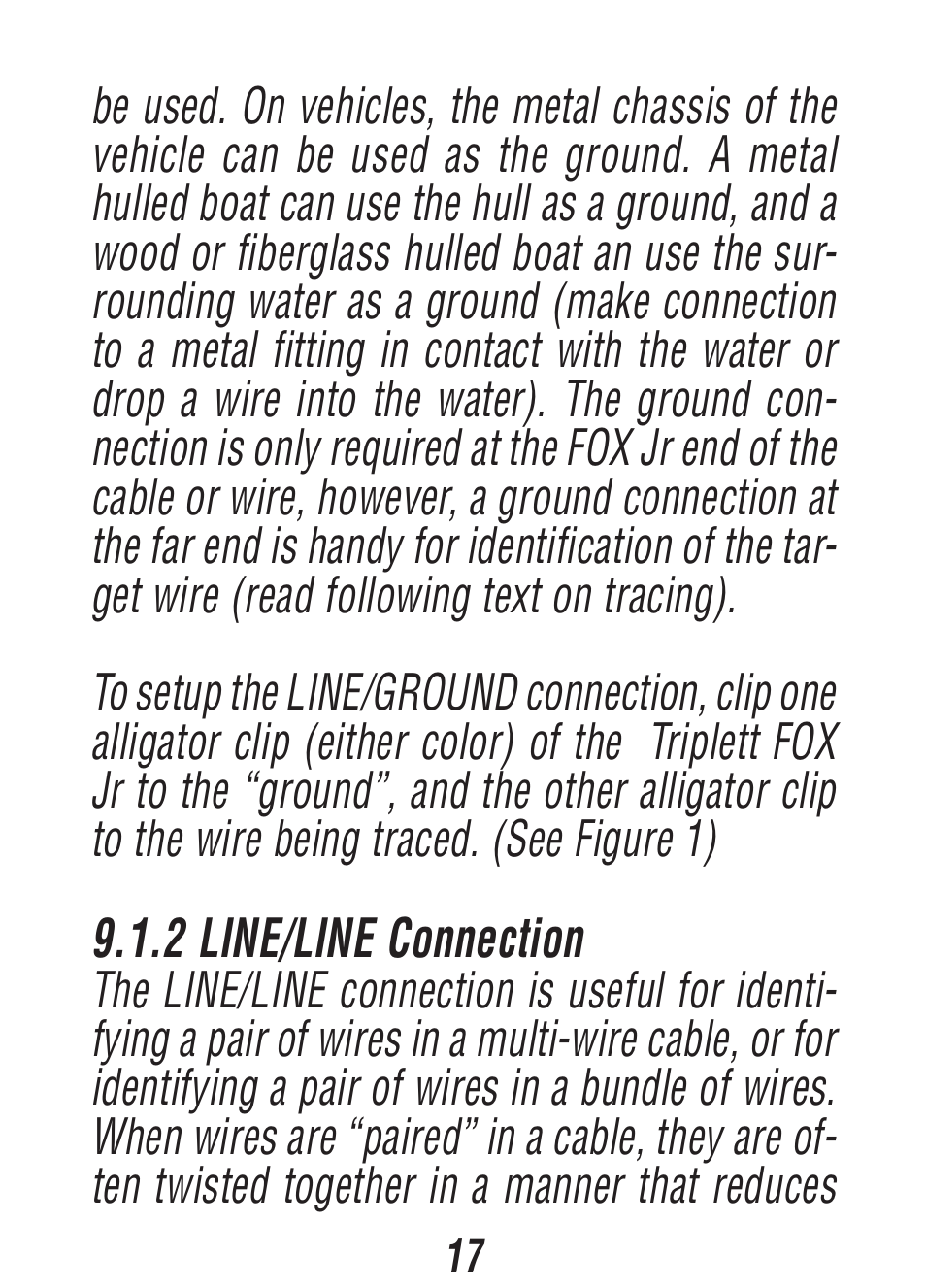 Triplett Fox & Hound Jr. – PN: 3375 User Manual | Page 17 / 36