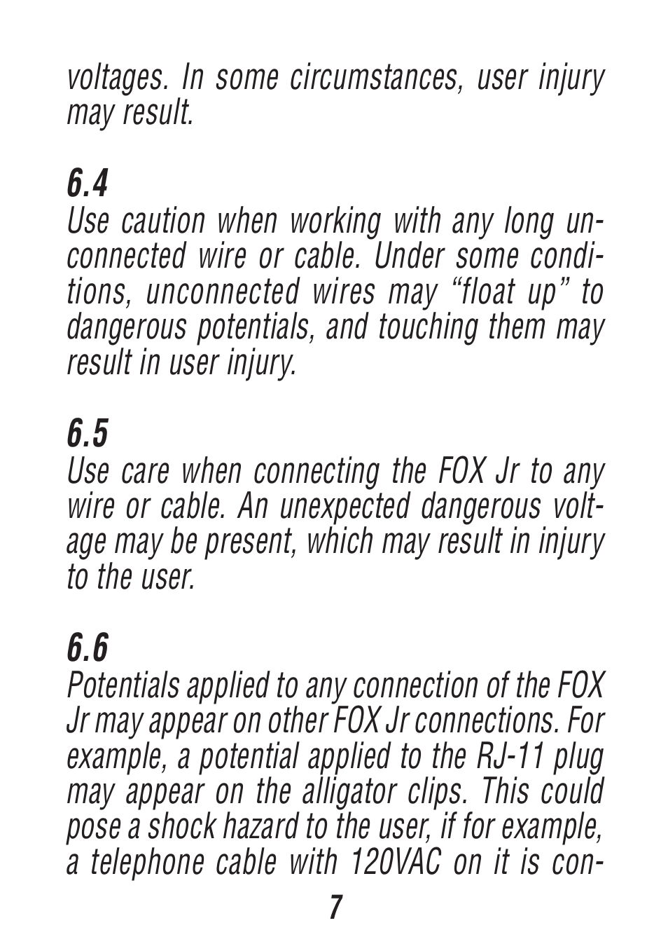 Triplett Fox & Hound Jr. – PN: 3375 User Manual | Page 7 / 36