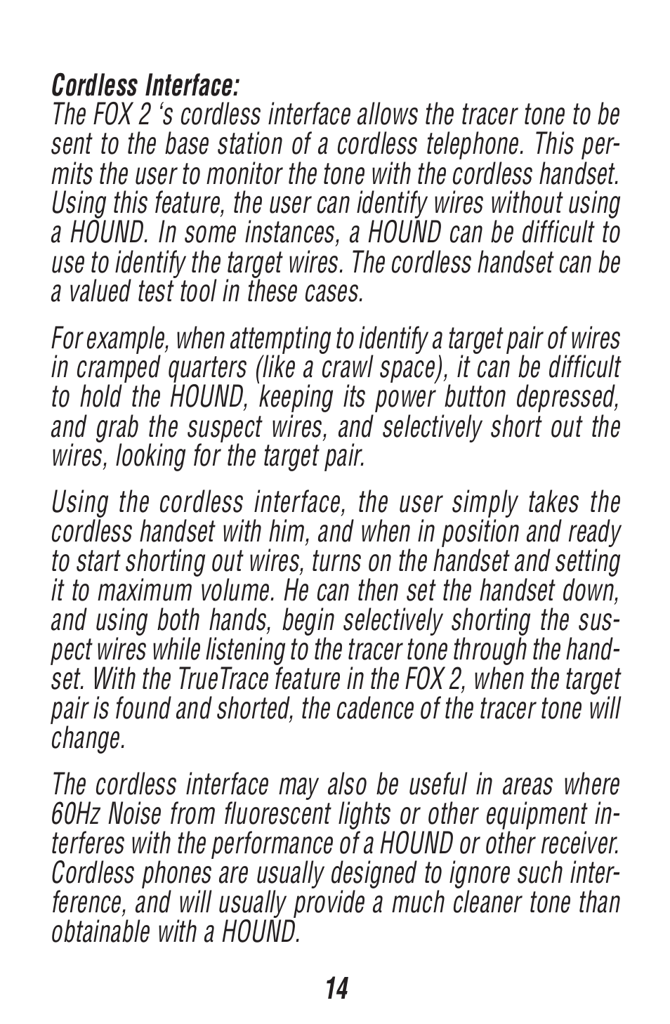 Triplett Fox 2 – PN: 3382 User Manual | Page 14 / 48