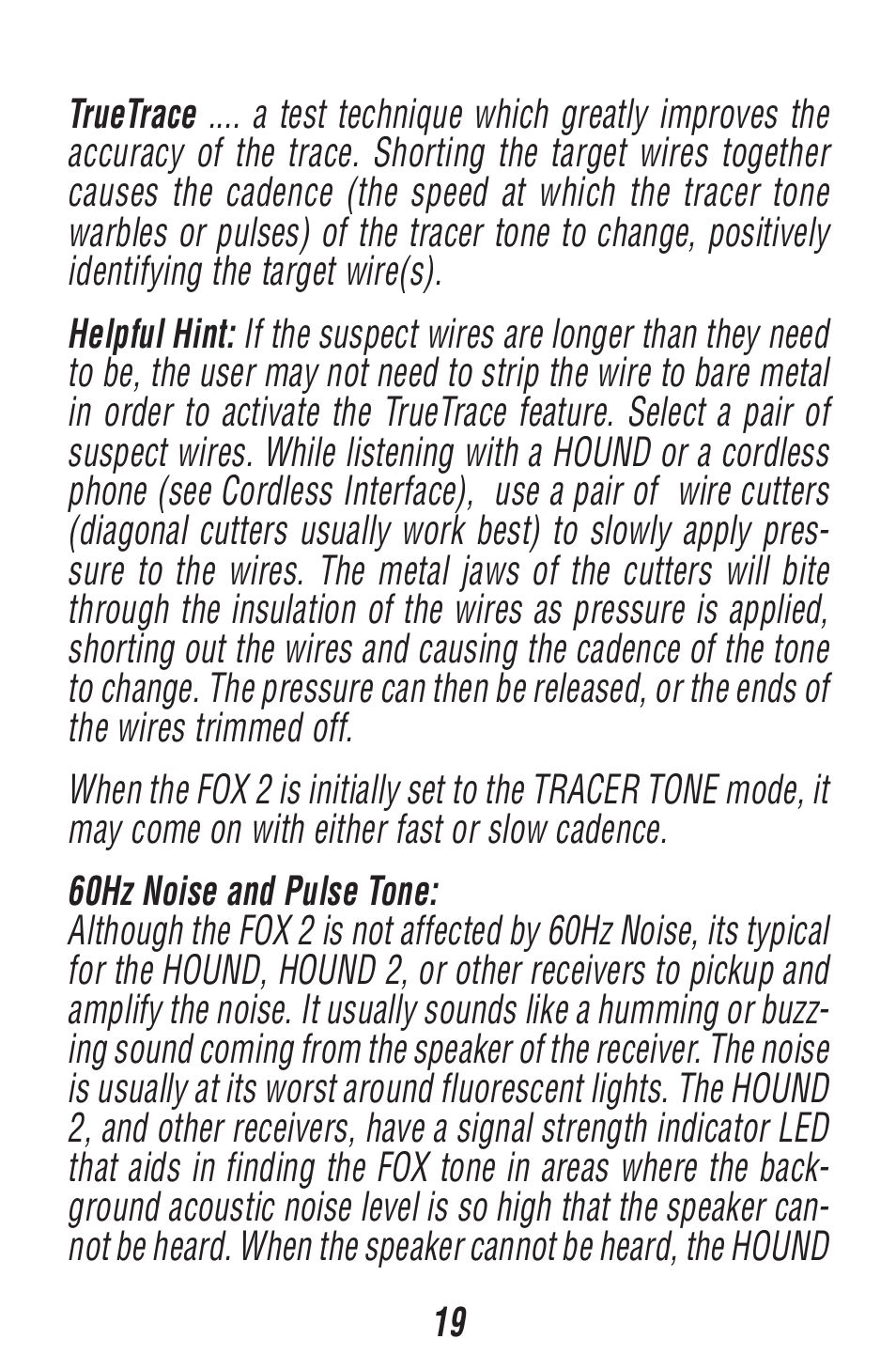 Triplett Fox 2 – PN: 3382 User Manual | Page 19 / 48