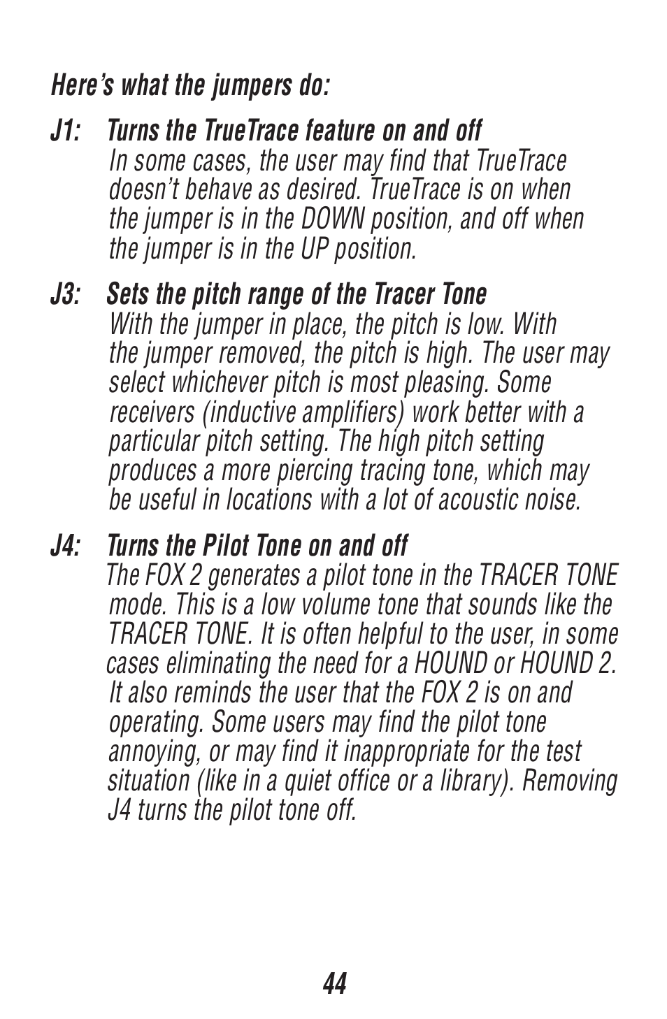 Triplett Fox 2 – PN: 3382 User Manual | Page 44 / 48