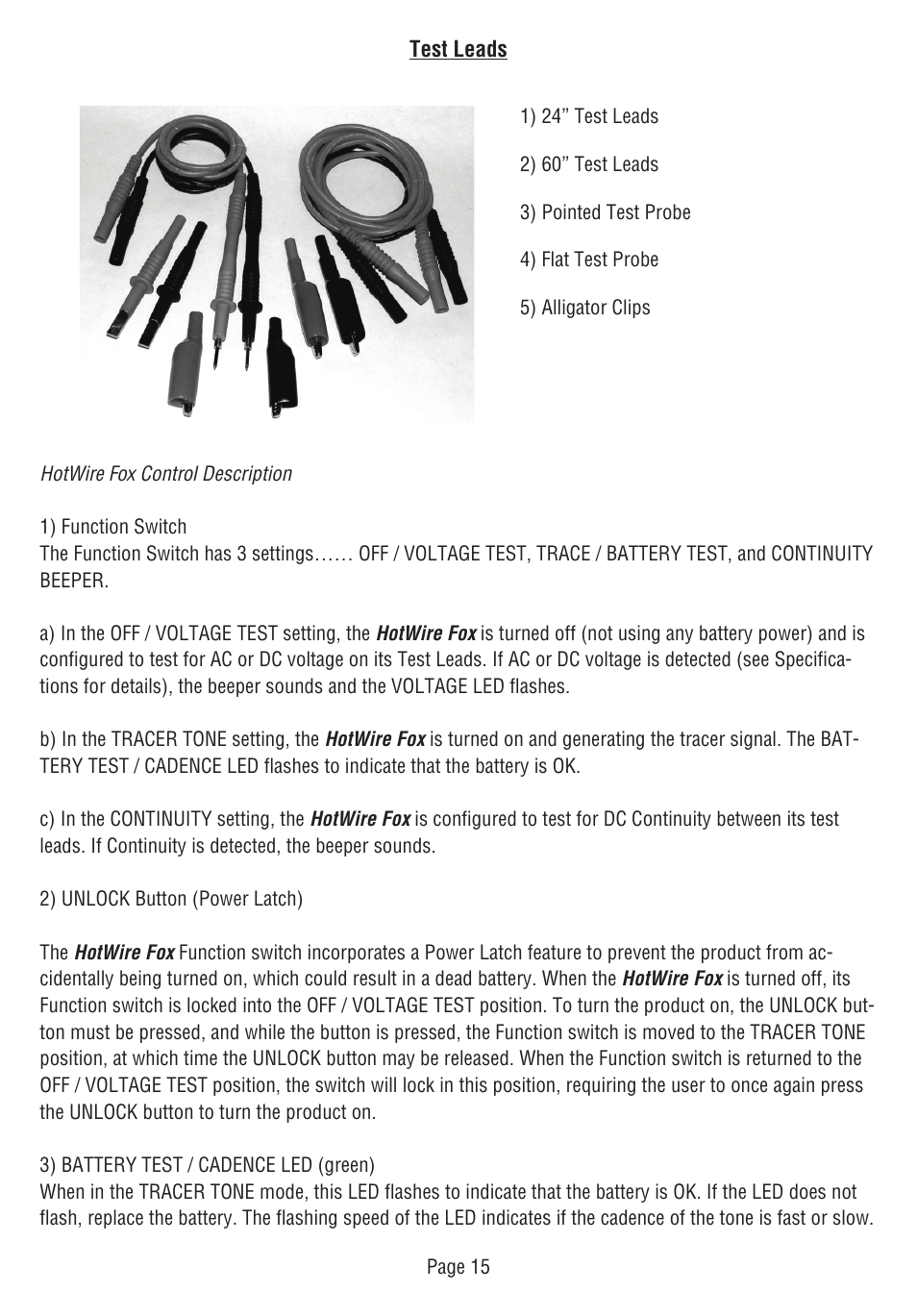 Triplett Fox & Hound HotWire – PN: 3388 User Manual | Page 16 / 35