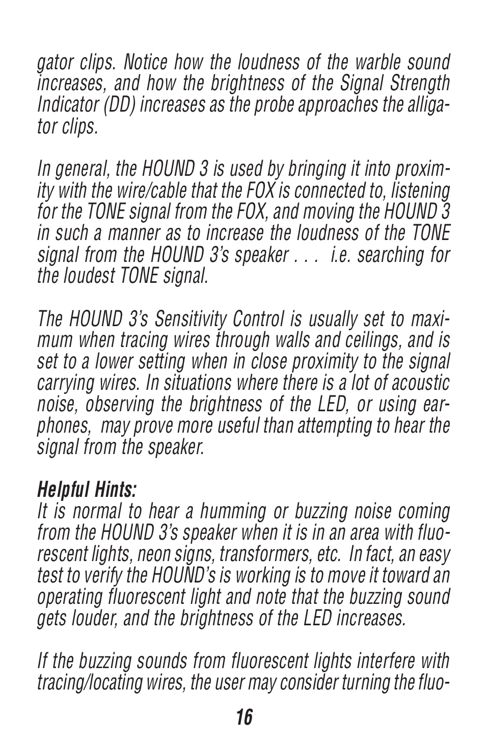 Triplett Fox & Hound 3 – PN: 3397 User Manual | Page 16 / 52