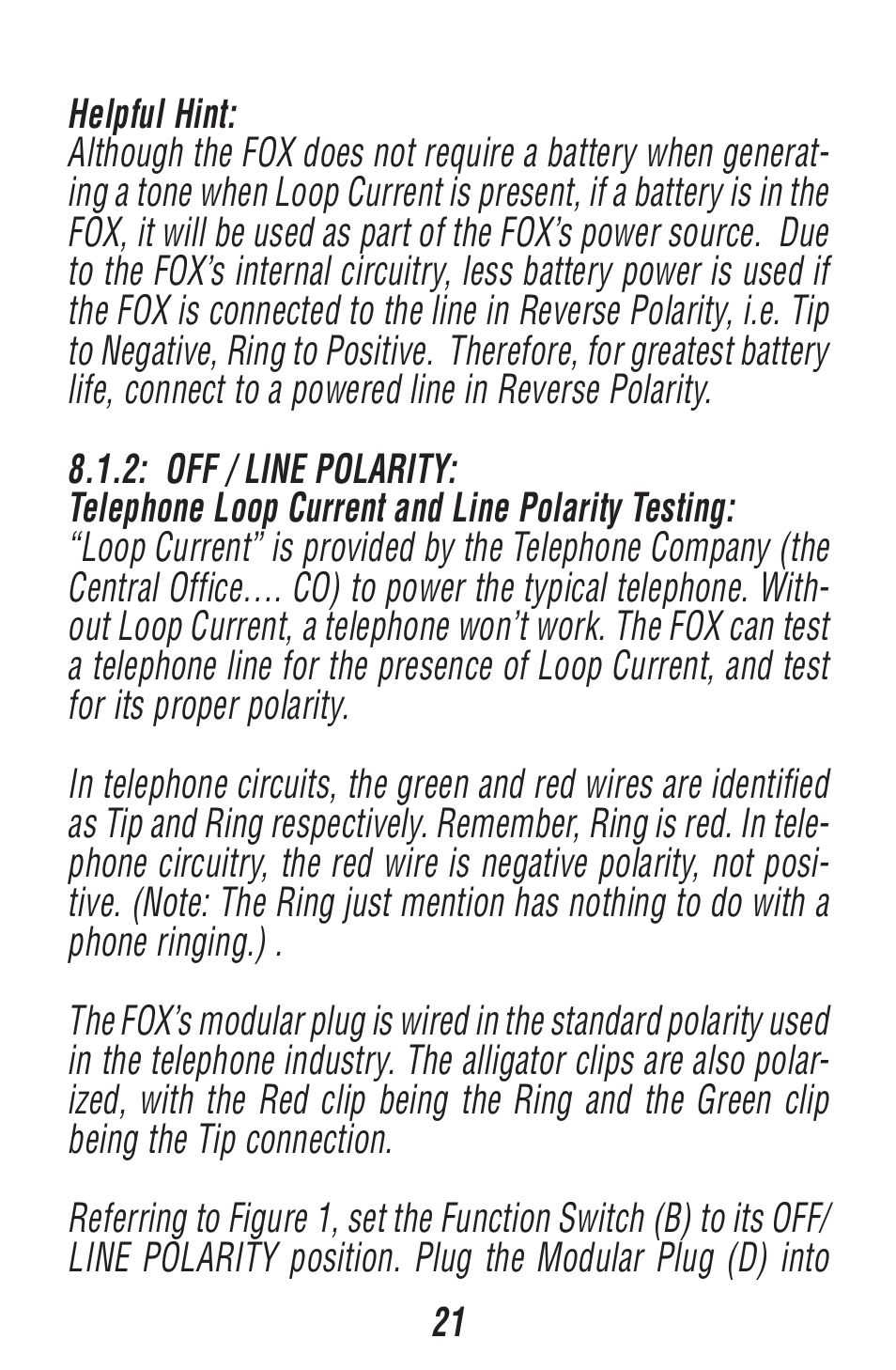 Triplett Fox & Hound 3 – PN: 3397 User Manual | Page 21 / 52