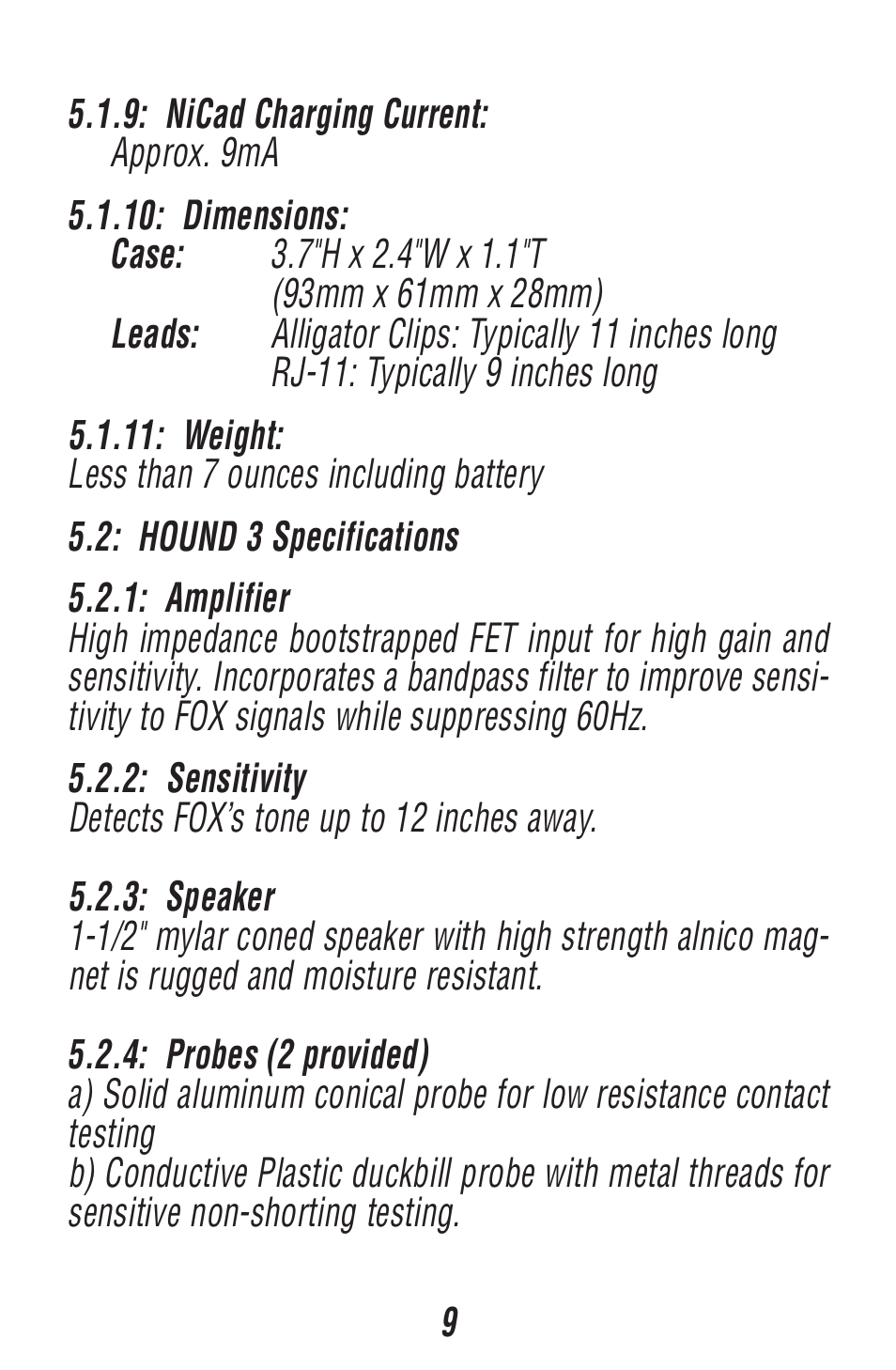 Triplett Fox & Hound 3 – PN: 3397 User Manual | Page 9 / 52