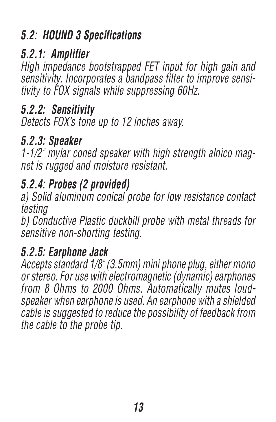 Triplett Fox 2 & Hound 3 – PN: 3399 User Manual | Page 13 / 64