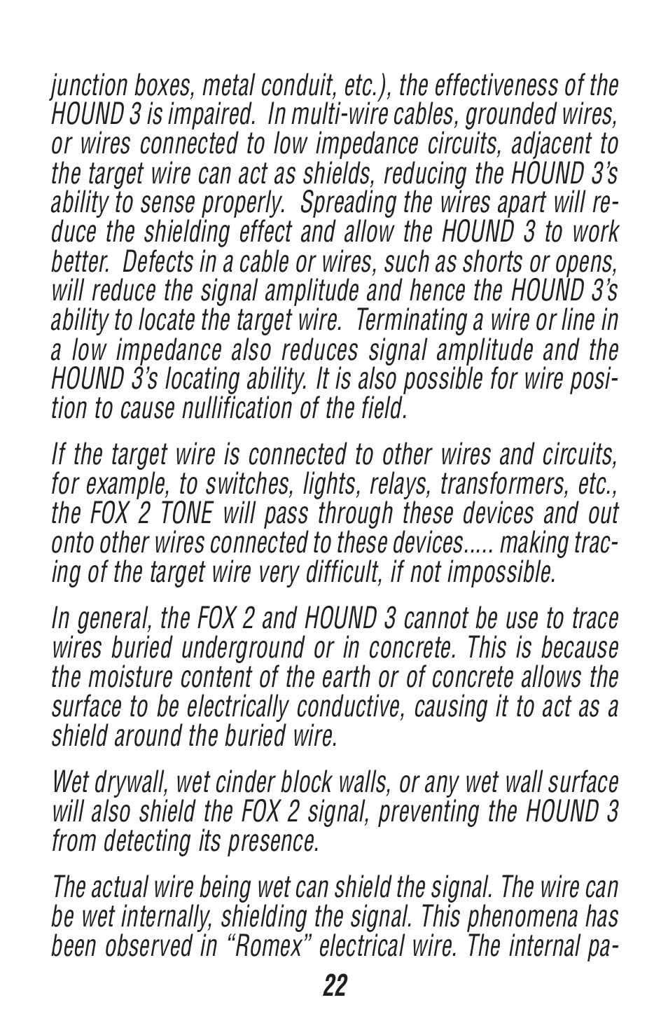 Triplett Fox 2 & Hound 3 – PN: 3399 User Manual | Page 22 / 64