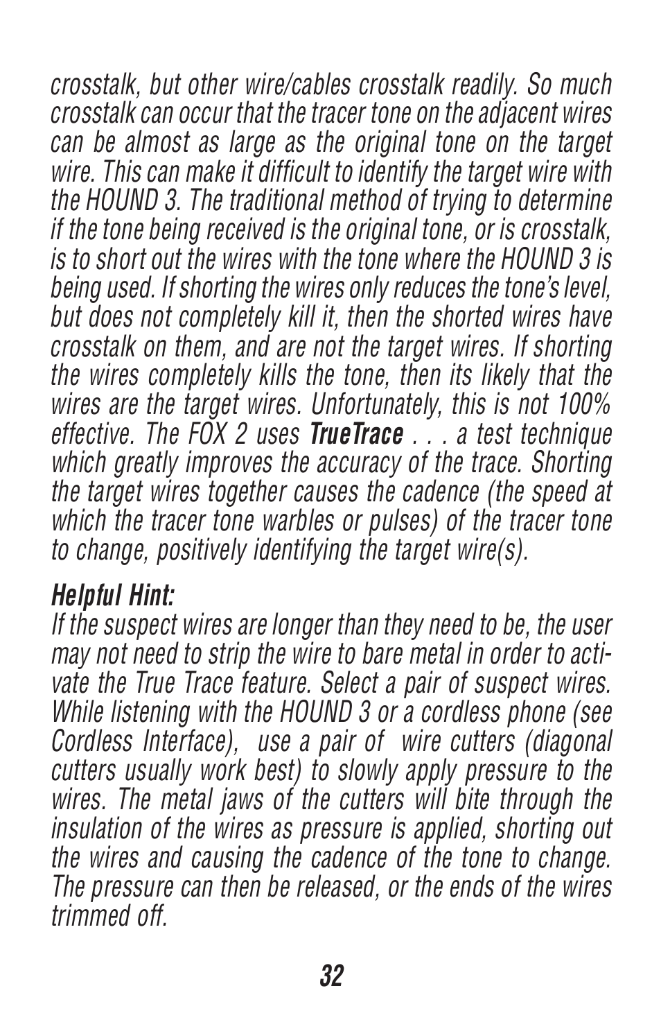 Triplett Fox 2 & Hound 3 – PN: 3399 User Manual | Page 32 / 64