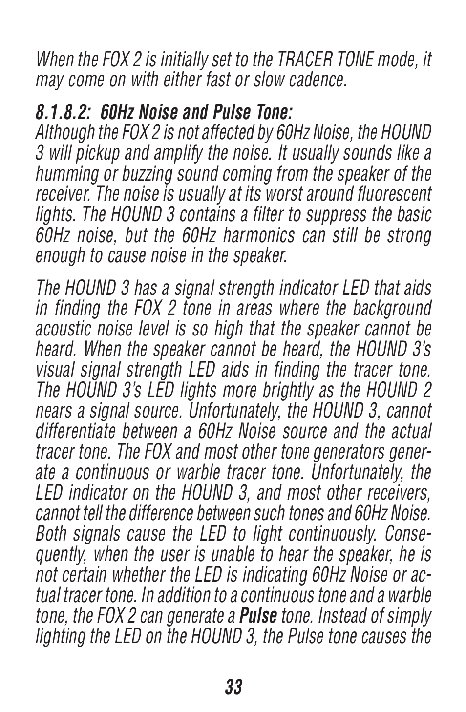 Triplett Fox 2 & Hound 3 – PN: 3399 User Manual | Page 33 / 64