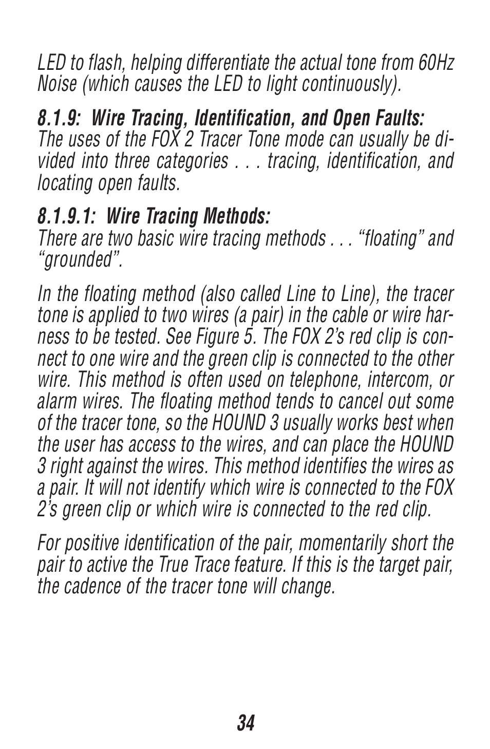 Triplett Fox 2 & Hound 3 – PN: 3399 User Manual | Page 34 / 64