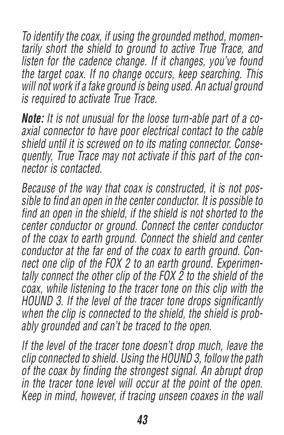 Triplett Fox 2 & Hound 3 – PN: 3399 User Manual | Page 43 / 64