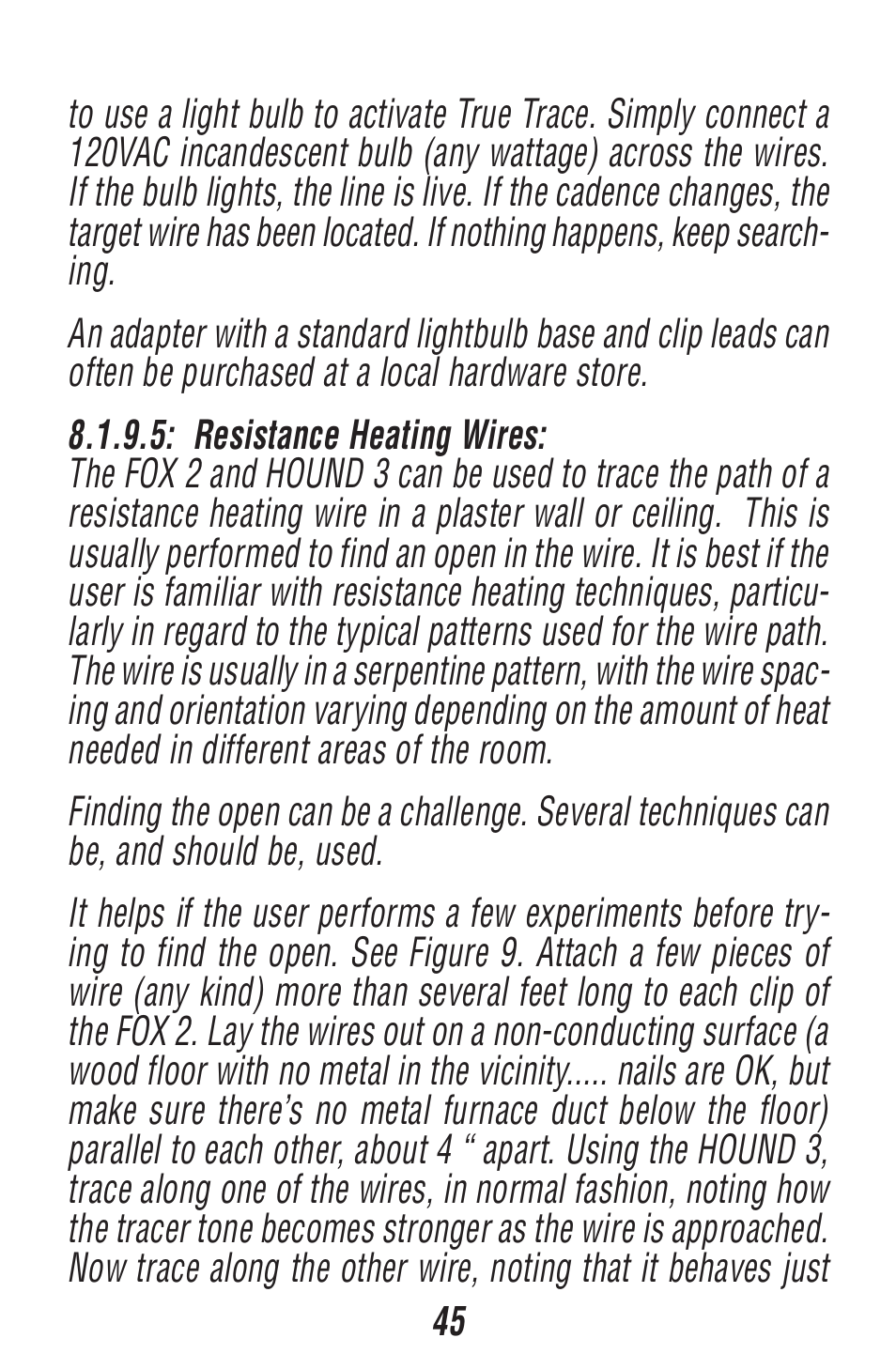 Triplett Fox 2 & Hound 3 – PN: 3399 User Manual | Page 45 / 64