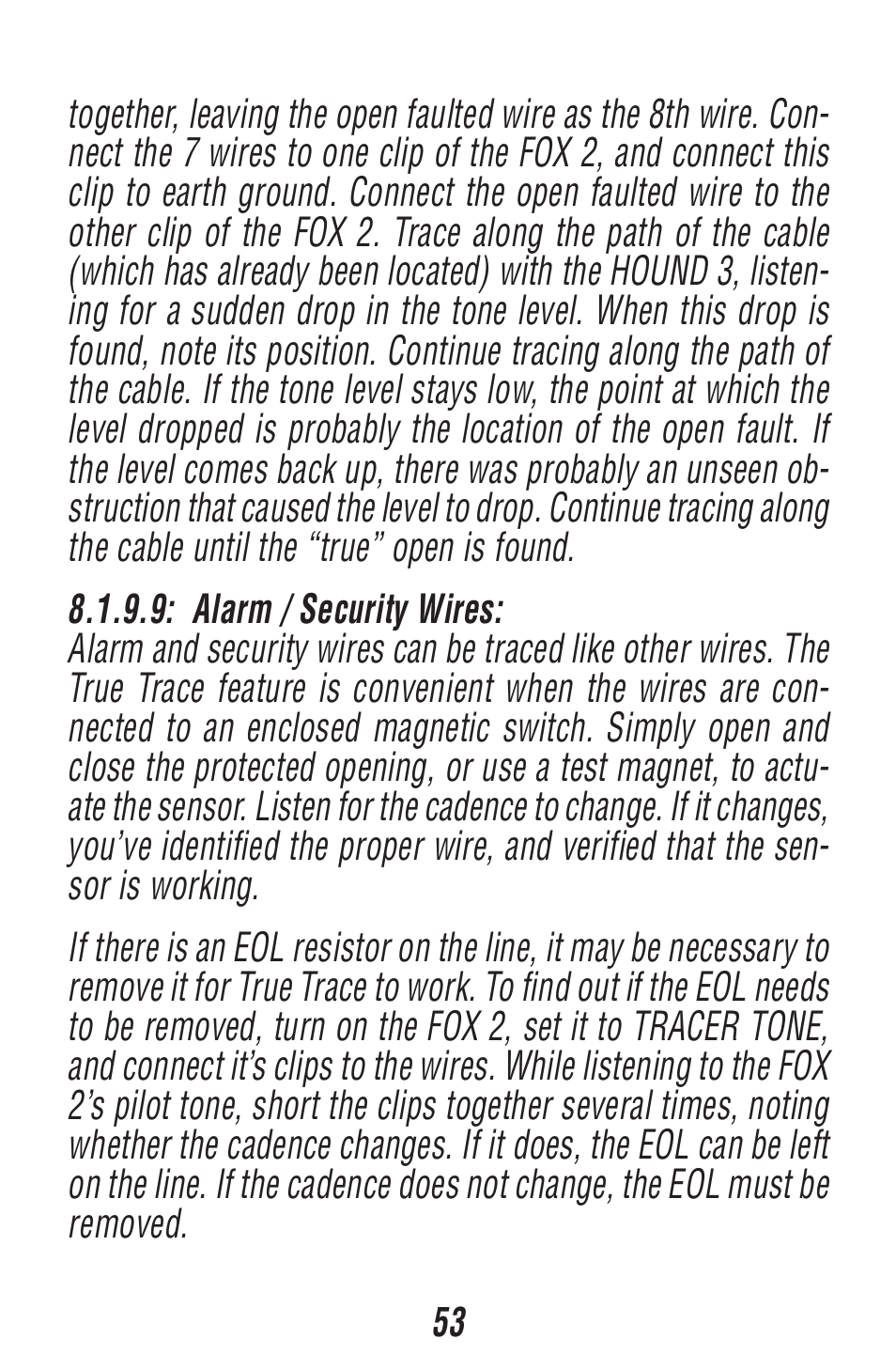 Triplett Fox 2 & Hound 3 – PN: 3399 User Manual | Page 53 / 64