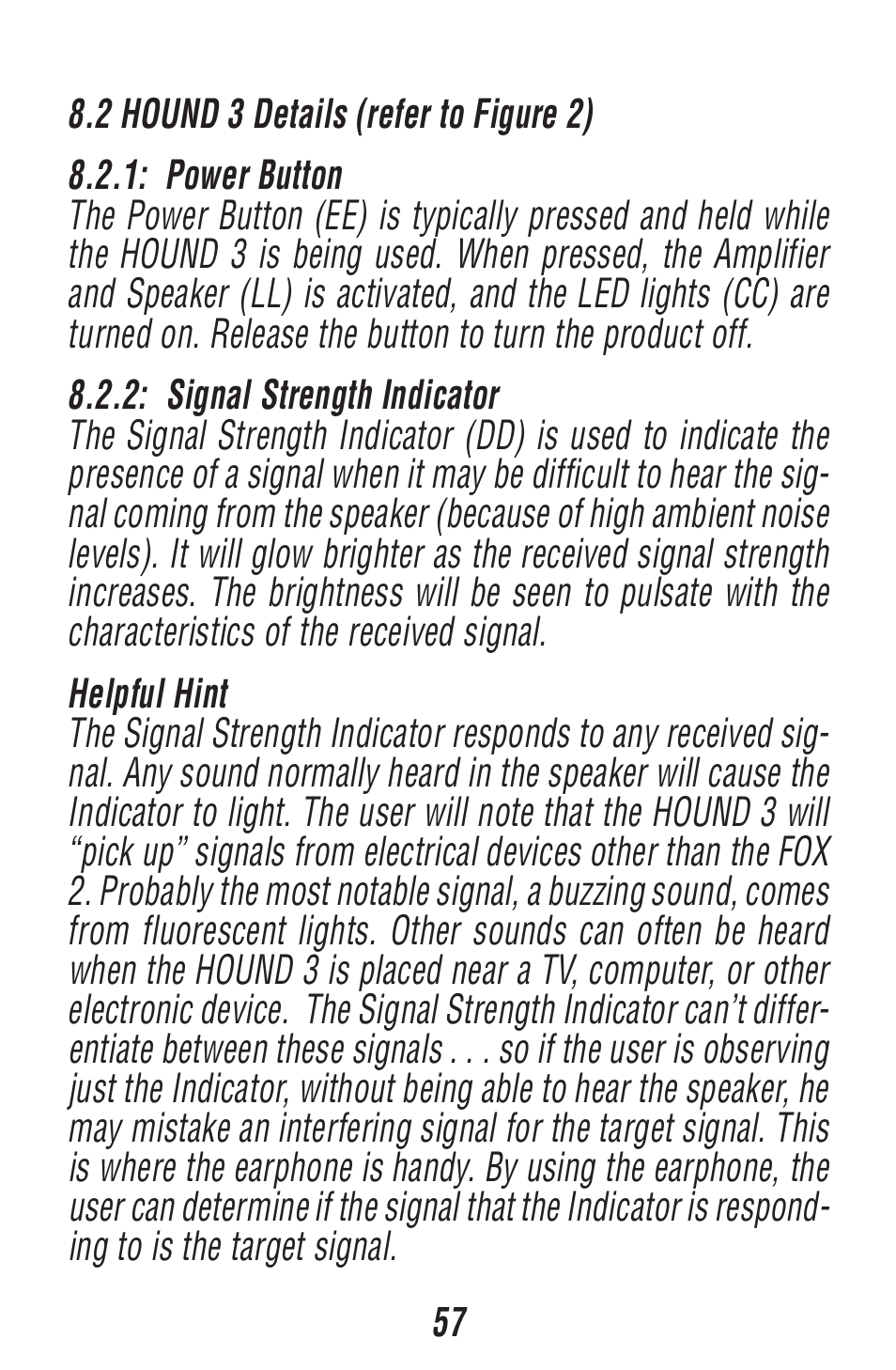 Triplett Fox 2 & Hound 3 – PN: 3399 User Manual | Page 57 / 64